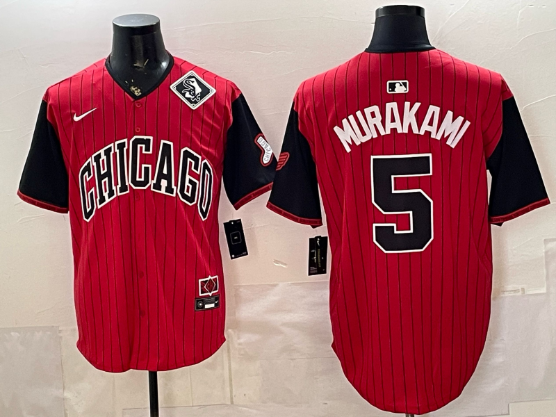 Men Chicago White Sox #5 Murakami red Nike MLB 2026 jersey 0529001